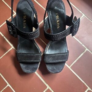 Prada Elegant Black Women's Sandals